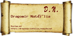 Dragomir Natália névjegykártya